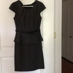 Black and white dress with belt